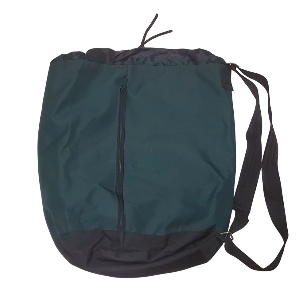 Green Drawstring Single Strap Back Pack 18" X 15" - image 4